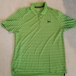 Green striped XL under armour shirt